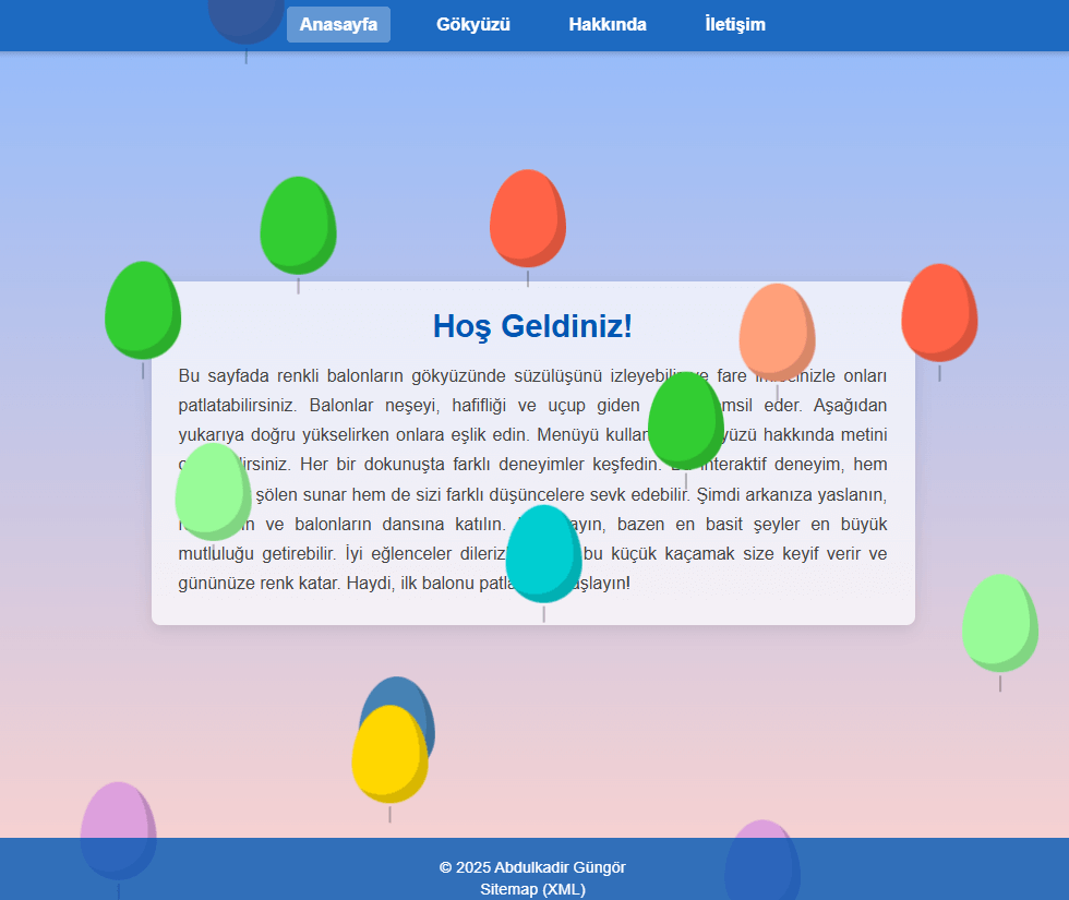 Kişisel Web Sitesi Tasarımı